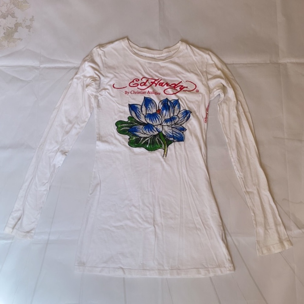 ✨ Ed Hardy Lotus Top!